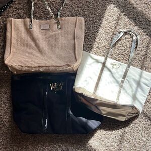 (3) Victoria’s Secret tote bags